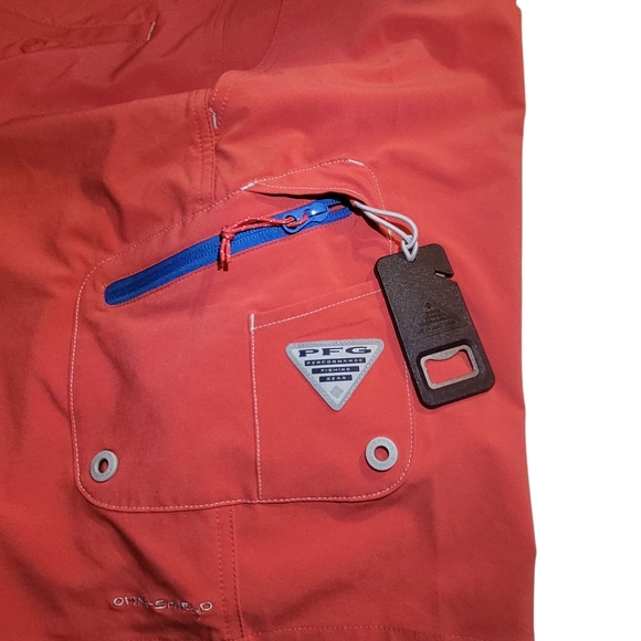 Columbia PFG Omni-Shield Cargo Shorts Coral Fishing Hiking 10" INS Mens Size 34 - Picture 6 of 10